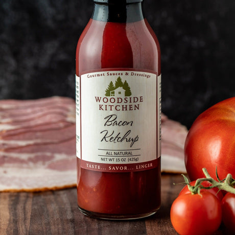 bacon ketchup with tomatoes and bacon