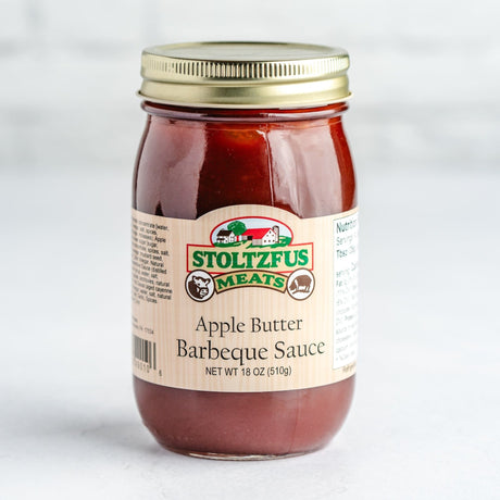 a jar of apple butter barbeque sauce