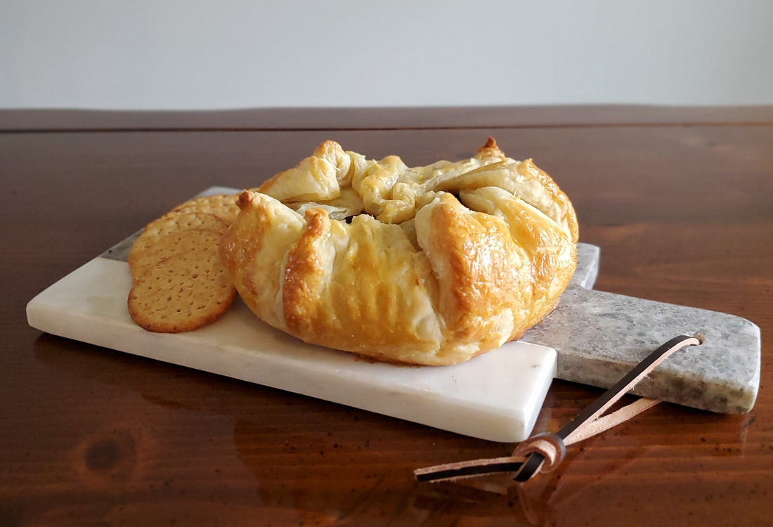 Bacon & Caramelized Onion  Baked Brie