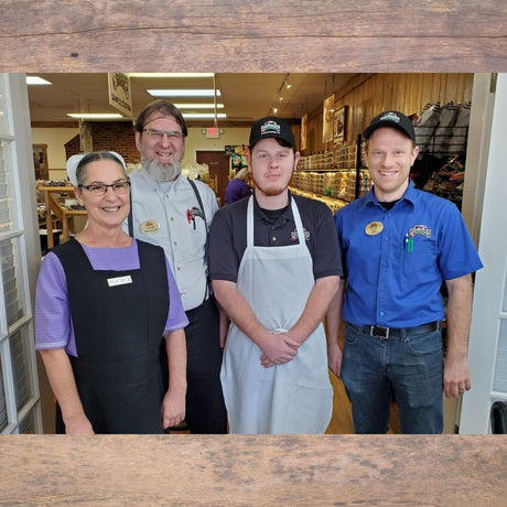 Stoltzfus Meats Johnny, Lillian, Jason, and James