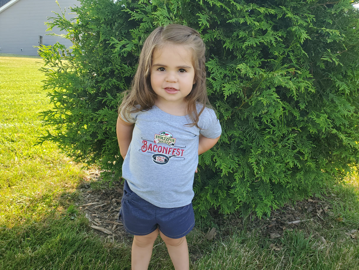 Toddler Short Sleeved BaconFest Cotton T-shirt