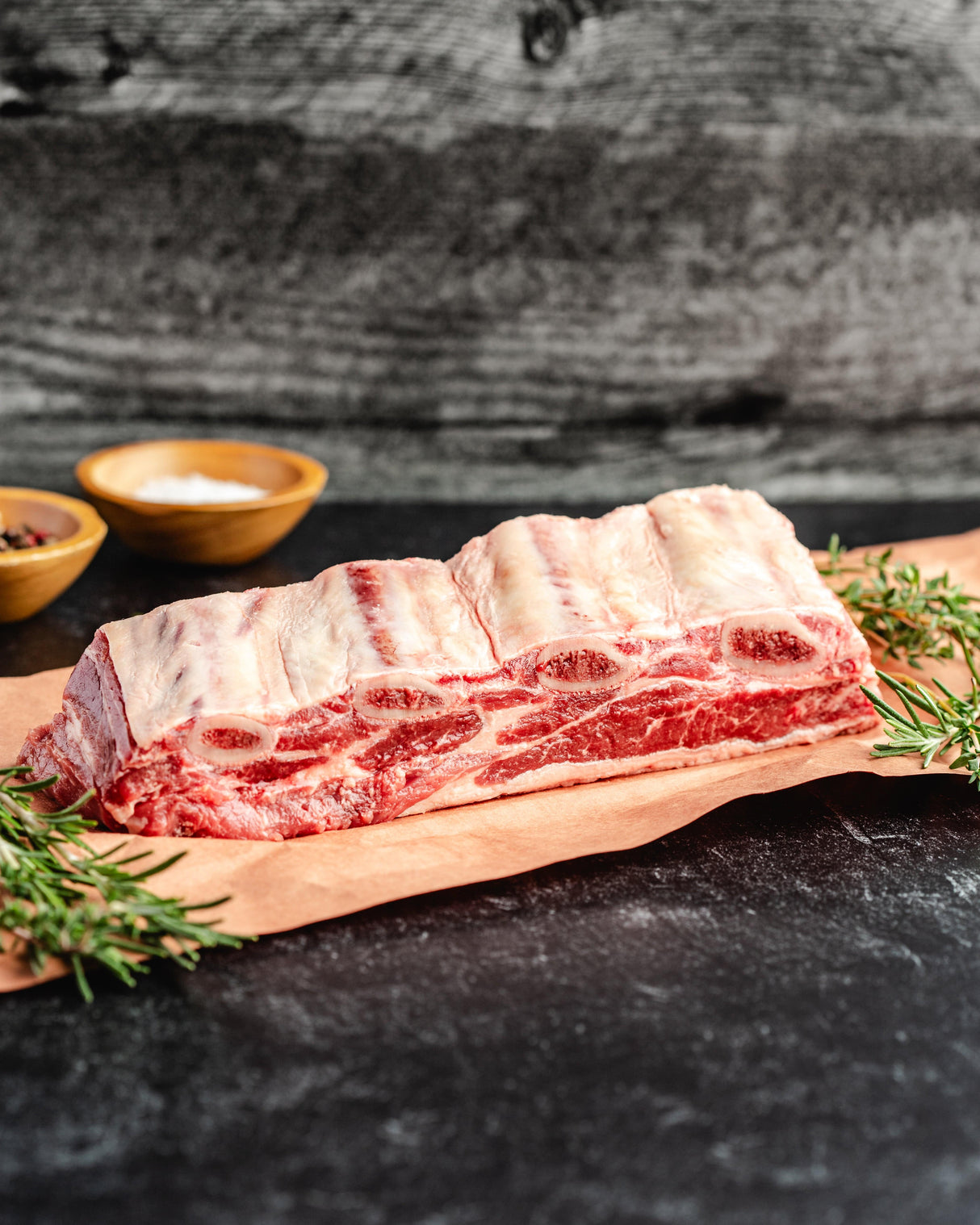 a slab of meaty short ribs 