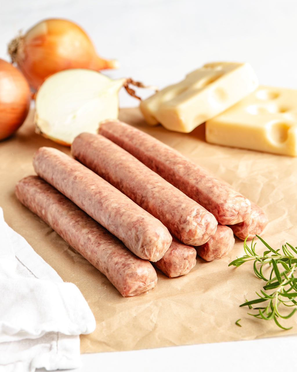 Caramelized Onion & Swiss Bratwurst Griller