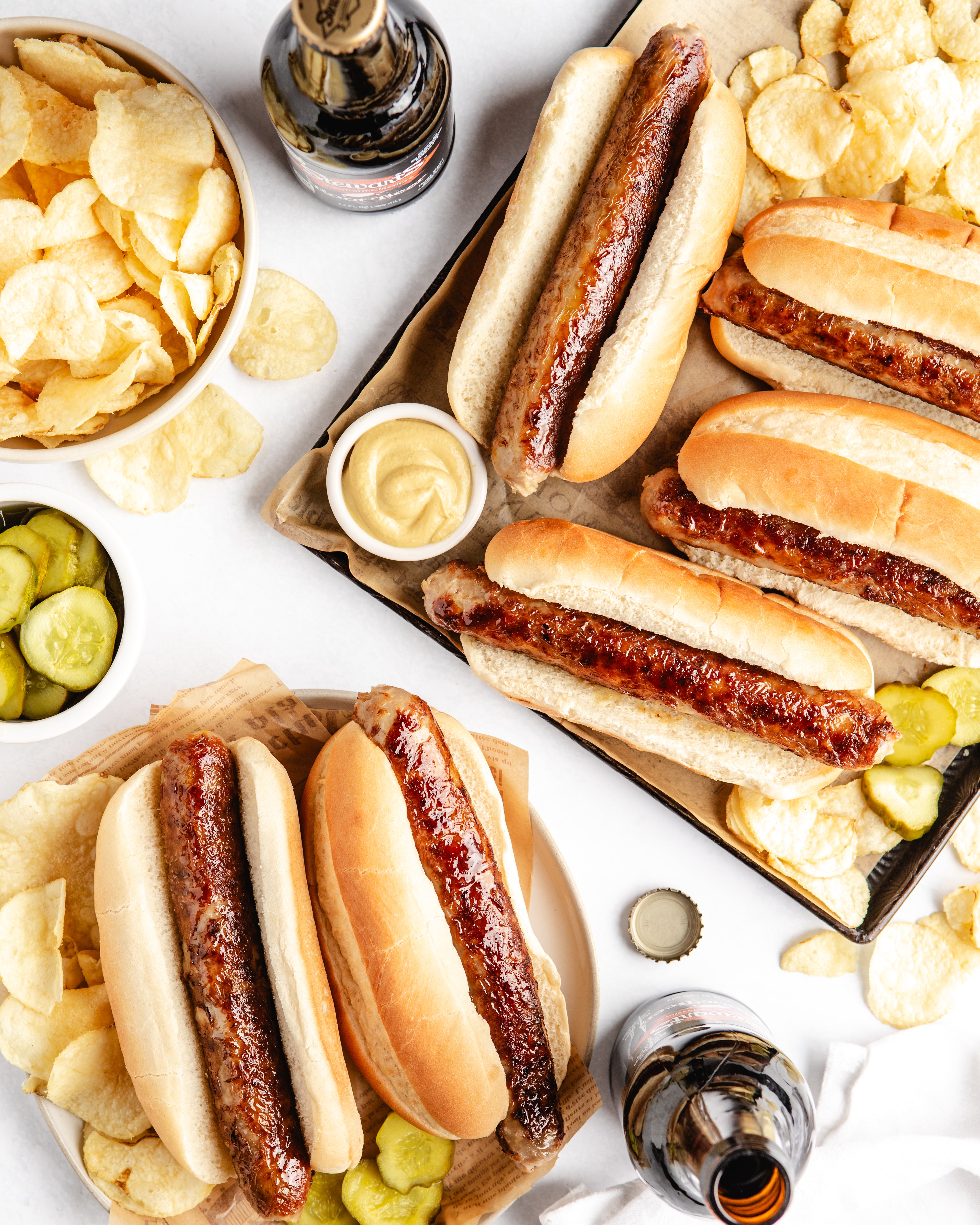 Caramelized Onion & Swiss Bratwurst Griller