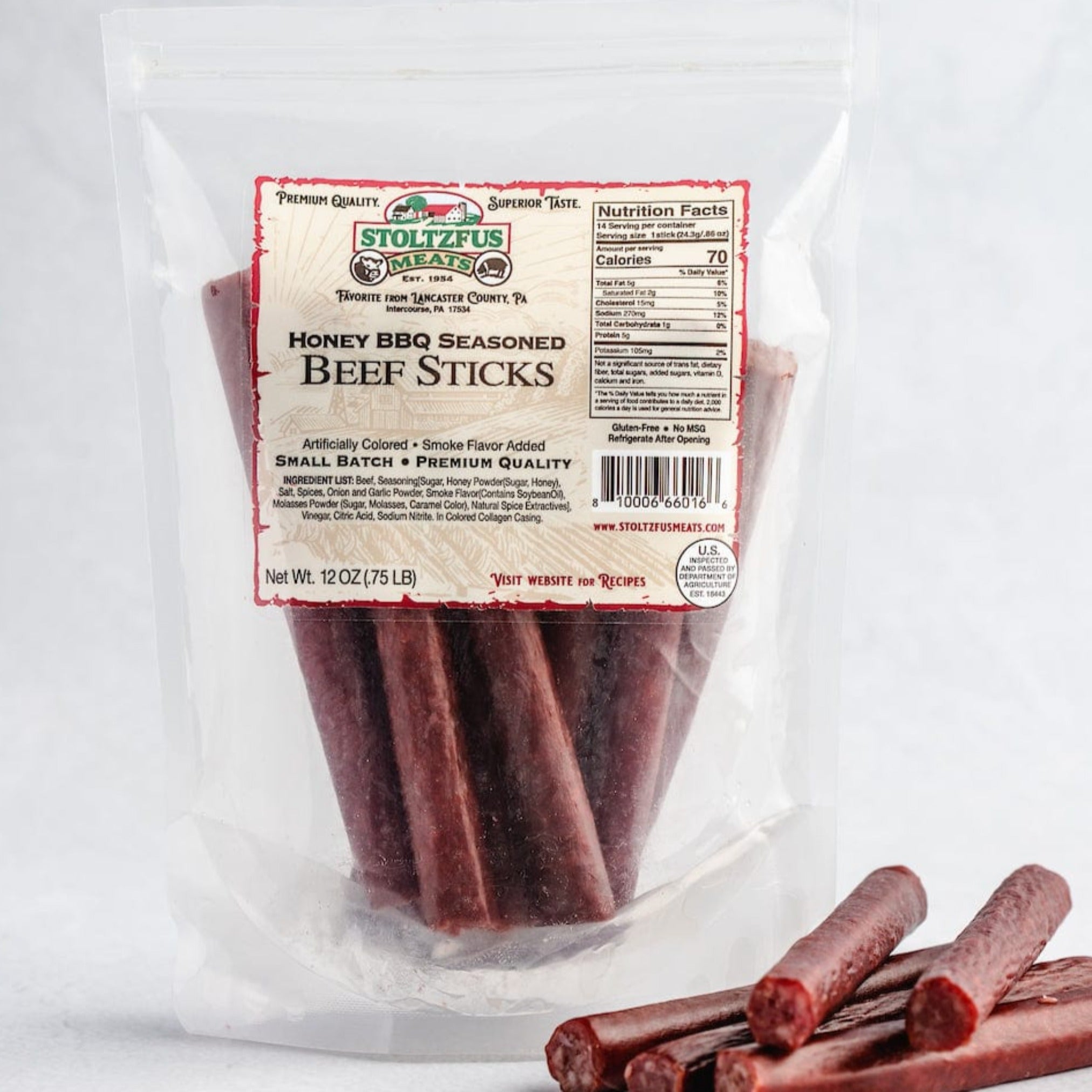 Fundraiser: Snack Stick  (12oz Bags) - Stoltzfus Meats