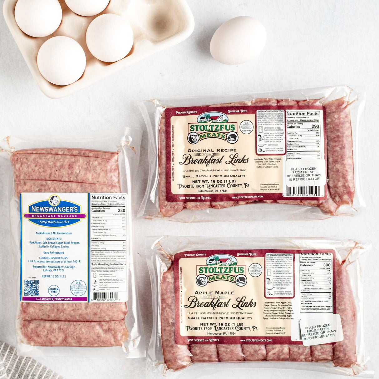 Breakfast Links Sampler - Stoltzfus Meats