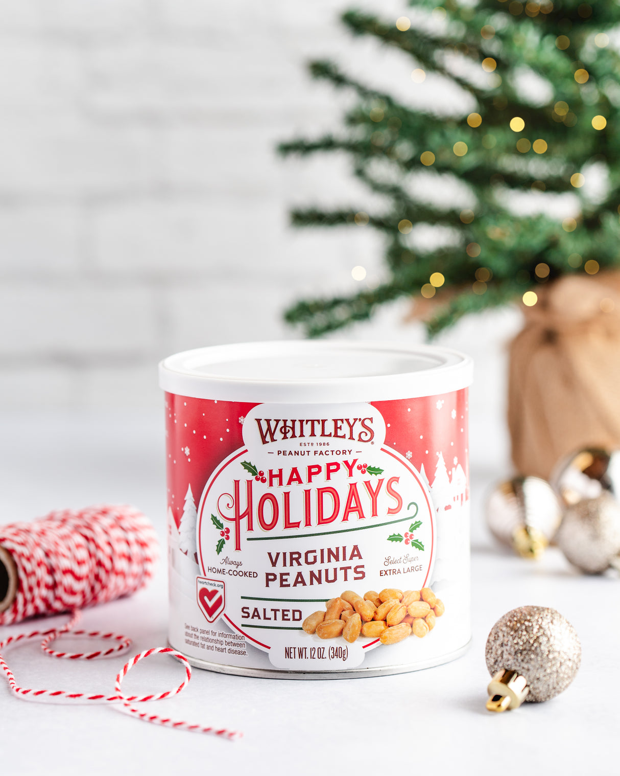 Whitley's Virginia Peanuts (12 oz. Holiday Tin)