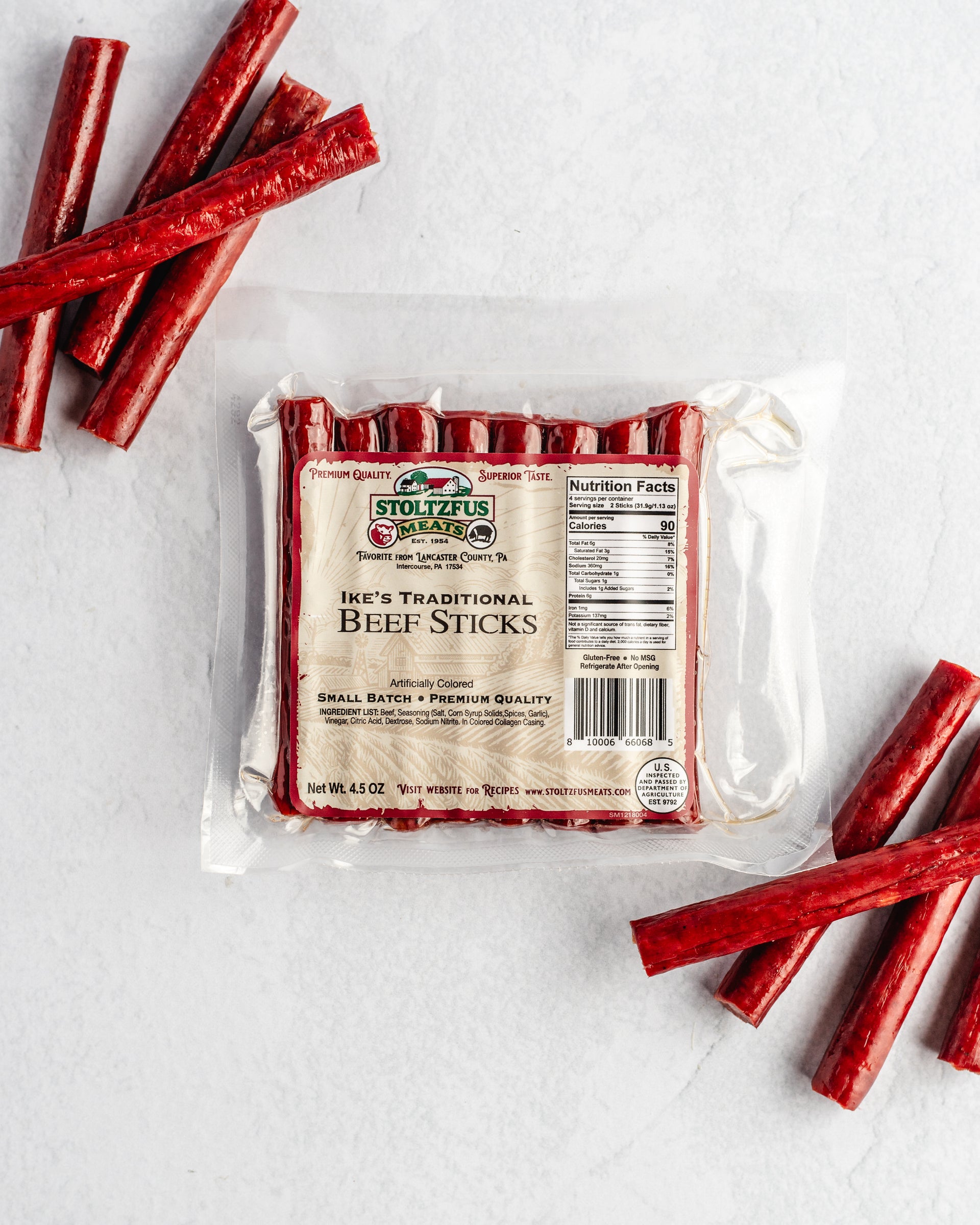 stokke's meats Shelf-Stable Snack Sticks – Stoltzfus Meats