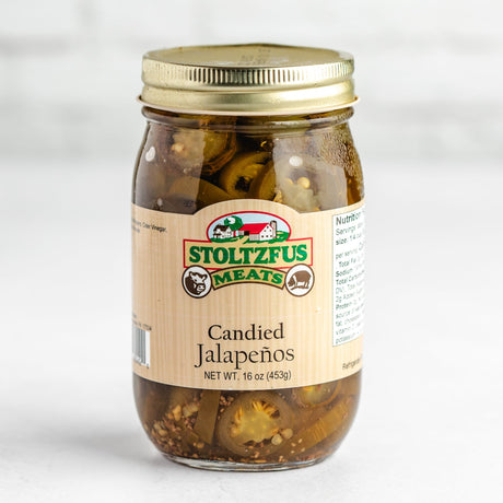 a jar of candied jalapenos