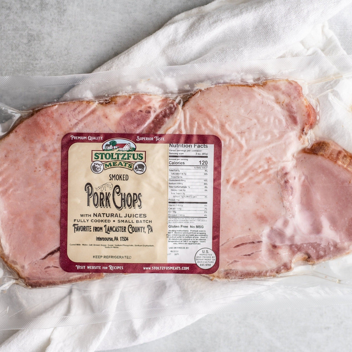 Smoked Pork Chops - Stoltzfus Meats