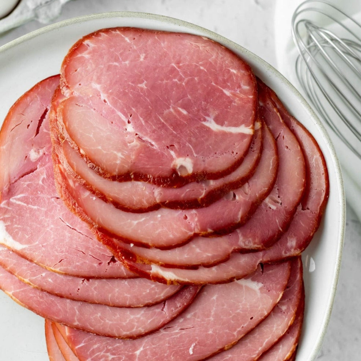 sliced cottage bacon